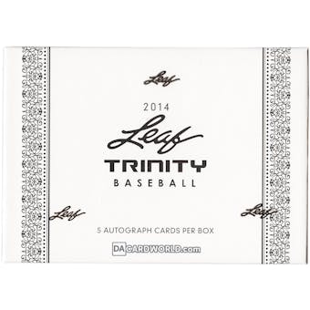2014 Leaf Trinity Baseball Hobby Box