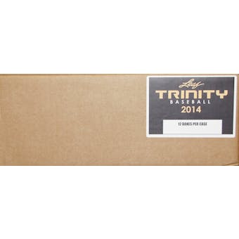 2014 Leaf Trinity Baseball Hobby 12-Box Case