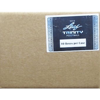2014 Leaf Trinity Football Hobby 10-Box Case