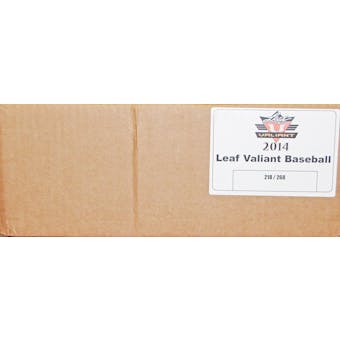 2014 Leaf Valiant Baseball Hobby 12-Box Case