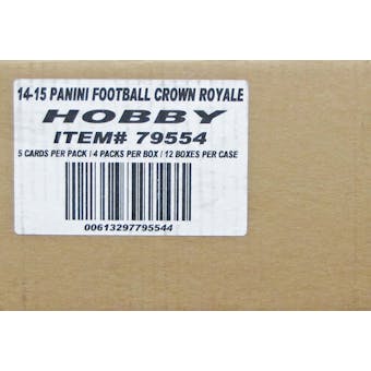 2014 Panini Crown Royale Football Hobby 12-Box Case
