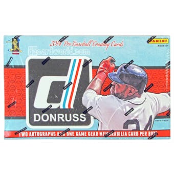 2014 Panini Donruss Baseball Hobby Box