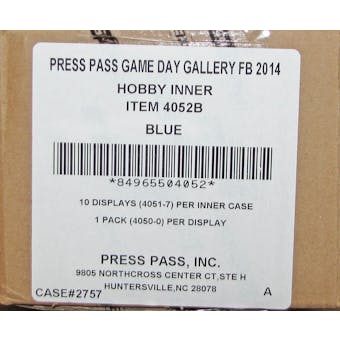 2014 Press Pass Gameday Gallery Football Hobby 10-Box Case