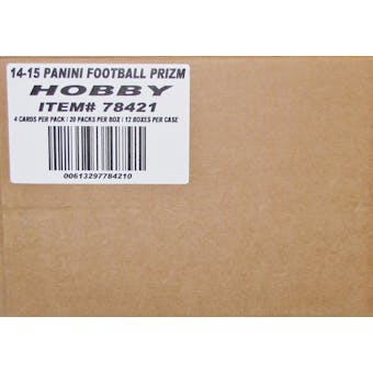 2014 Panini Prizm Football Hobby 12-Box Case