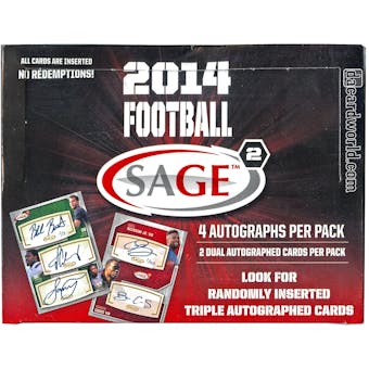 2014 Sage Squared Football Hobby Box