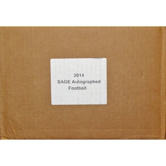 2014 Sage Autographed Football Hobby 10-Box Case