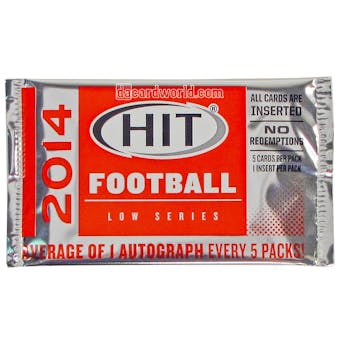 2014 Sage Hit Low Series Football Hobby Pack