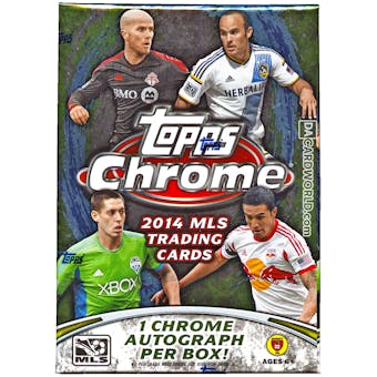 2014 Topps Chrome MLS Soccer 8-Pack Blaster Box (1 Chrome Autograph Per Box!)