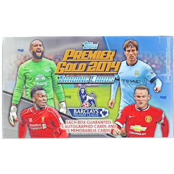 2014 Topps English Premier League Gold Soccer Hobby Box