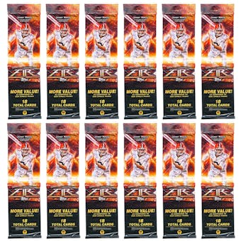 2014 Topps Fire Football Jumbo Rack Pack (Lot of 12) (216 Cards!)