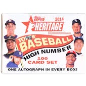 2014 Topps Heritage High Number Baseball Hobby Box (Set) (Betts RC!)
