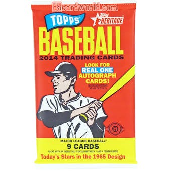 2014 Topps Heritage Baseball Hobby Pack