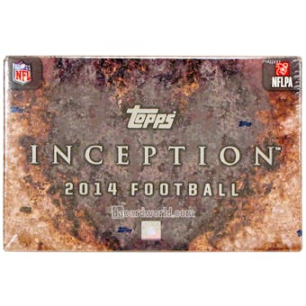 2014 Topps Inception Football Hobby Box