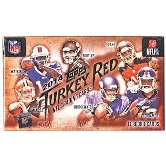 2014 Topps Turkey Red Football Box (One Autographed Rookie Card Per Box!)
