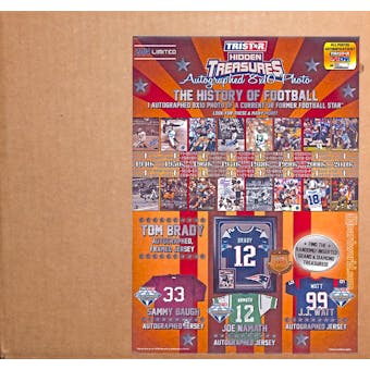 2014 TriStar Hidden Treasures Autographed 8x10 History Of Football Hobby 30-Pack Case
