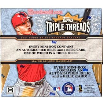2014 Topps Triple Threads Baseball Hobby Box