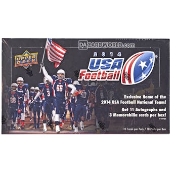 2014 Upper Deck USA Football Hobby Box