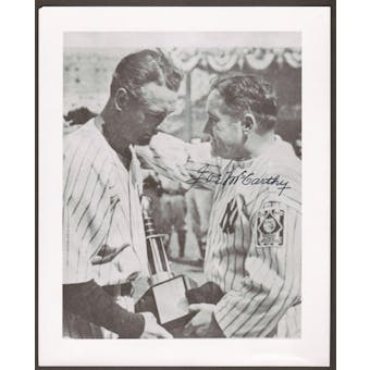 Joe McCarthy Autographed New York Yankees 8x10 Baseball Photo w/Gehrig