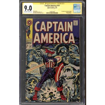 Captain America #107 Stan Lee Signature Series CGC 9.0 (OW-W) *1504972002*