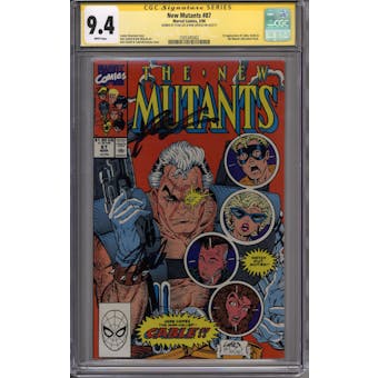New Mutants #87 Stan Lee Rob Liefeld Signature Series CGC 9.4 (W) *1505345002*