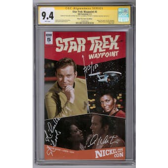 Star Trek: Waypoint #5 CGC 9.4 William Shatner Nichelle Nichols Signature Series (W)