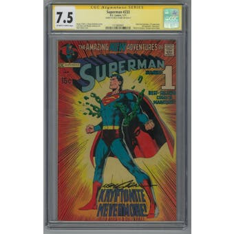 Superman #233 CGC 7.5 (OW-W) Signature Series Neal Adams *1510609001*