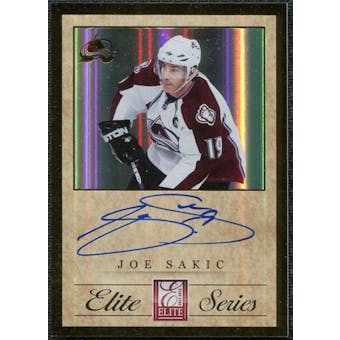 2011/12 Panini Elite Series Autographs #1 Joe Sakic Autograph /50