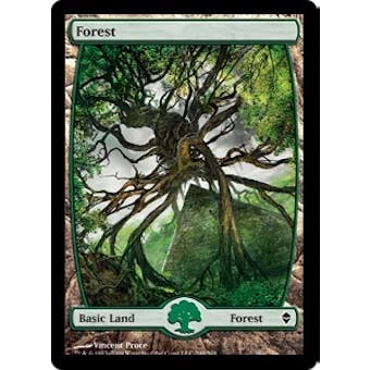 Magic the Gathering Zendikar Single Forest (#249) Extended Art - NEAR MINT (NM)
