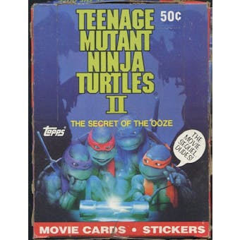Teenage Mutant Ninja Turtles Movie 2 The Secret of The Ooze Wax Box (1991 Topps)