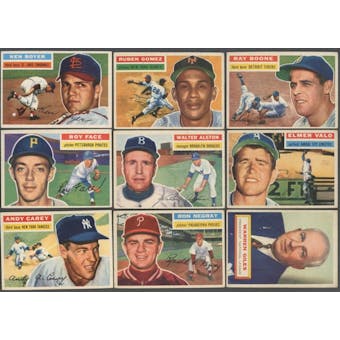 1956 Topps Baseball Starter Set (167 Different) EX+