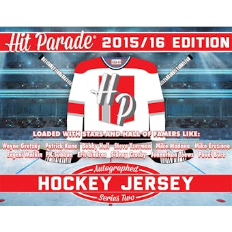 2015/16 Hit Parade Autographed Hockey Jersey Hobby Box Series 2 - Gretzky & Crosby Signed Jerseys !!!!