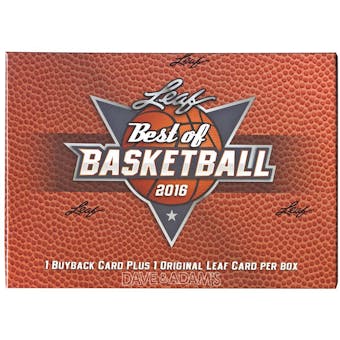 2015/16 Leaf Best Of Basketball Hobby Box