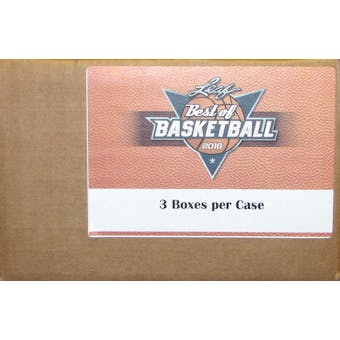 2015/16 Leaf Best Of Basketball Hobby 3-Box Case