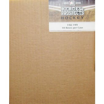 2015/16 Leaf Heroes & Prospects Hockey Hobby 10-Box Case