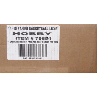 2014/15 Panini Luxe Basketball Hobby 5-Box Case