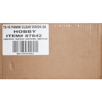 2015/16 Panini Clear Vision Basketball Hobby 16-Box Case