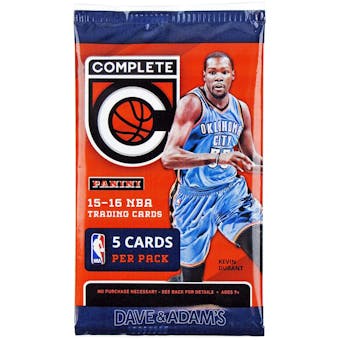 2015/16 Panini Complete Basketball Retail Pack (Lot of 24) = 1 Box!