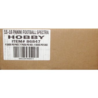 2015 Panini Spectra Football Hobby 8-Box Case