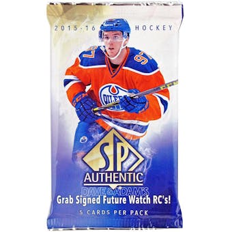 2015/16 Upper Deck SP Authentic Hockey Hobby Pack