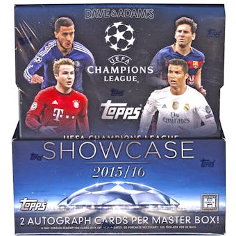 2015/16 Topps UEFA Champions League Showcase Soccer Hobby Box