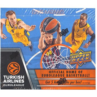 2015/16 Upper Deck Euroleague Basketball Hobby Box (Reed Buy)