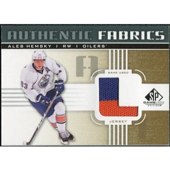2011/12 Upper Deck SP Game Used Authentic Fabrics Gold #AFAH3 Ales Hemsky L C