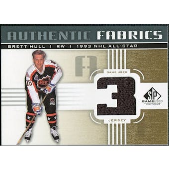2011/12 Upper Deck SP Game Used Authentic Fabrics Gold #AFBH2 Brett Hull 3 C
