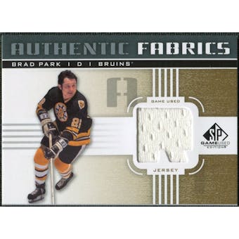 2011/12 Upper Deck SP Game Used Authentic Fabrics Gold #AFBP4 Brad Park R C