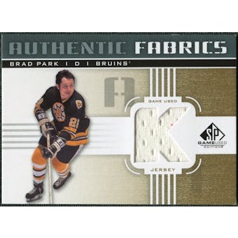 2011/12 Upper Deck SP Game Used Authentic Fabrics Gold #AFBP2 Brad Park K C