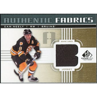 2011/12 Upper Deck SP Game Used Authentic Fabrics Gold #AFCN1 Cam Neely B C