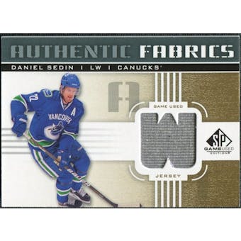 2011/12 Upper Deck SP Game Used Authentic Fabrics Gold #AFDS3 Daniel Sedin W D