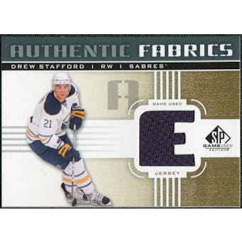 2011/12 Upper Deck SP Game Used Authentic Fabrics Gold #AFDW2 Drew Stafford E C