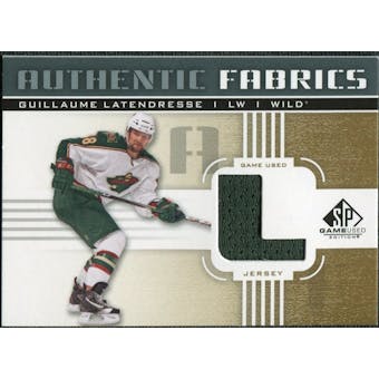 2011/12 Upper Deck SP Game Used Authentic Fabrics Gold #AFGL3 Guillaume Latendresse L C