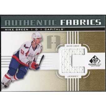 2011/12 Upper Deck SP Game Used Authentic Fabrics Gold #AFGR2 Mike Green C C